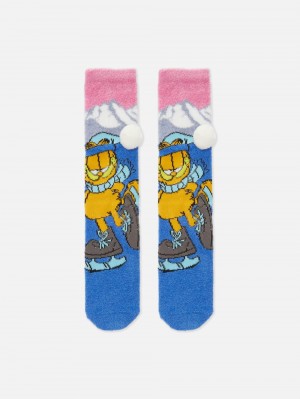 Women's Primark Garfield Fluffy Socks Multi | 2937-AWFMD